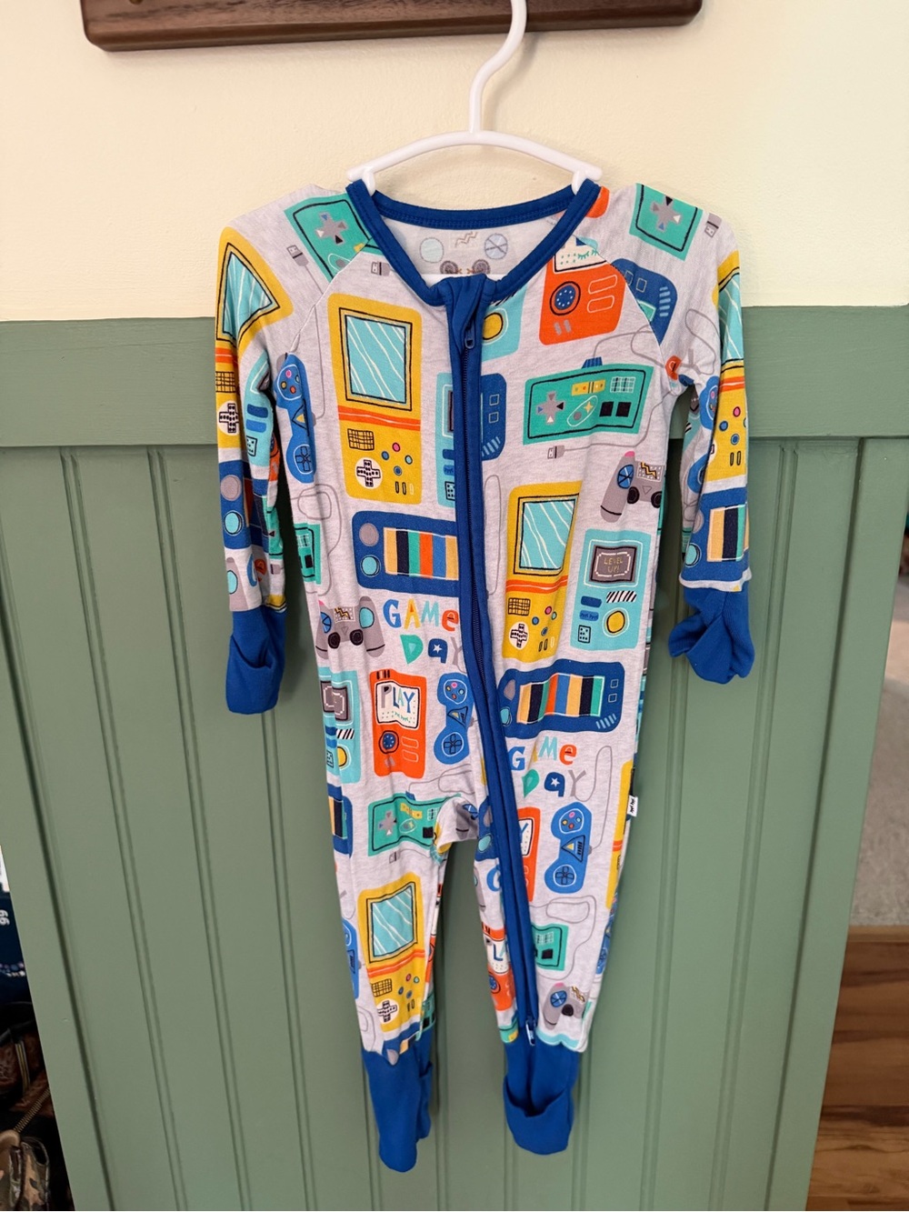 Little Sleepies Game On Print 3-6M Zippy
